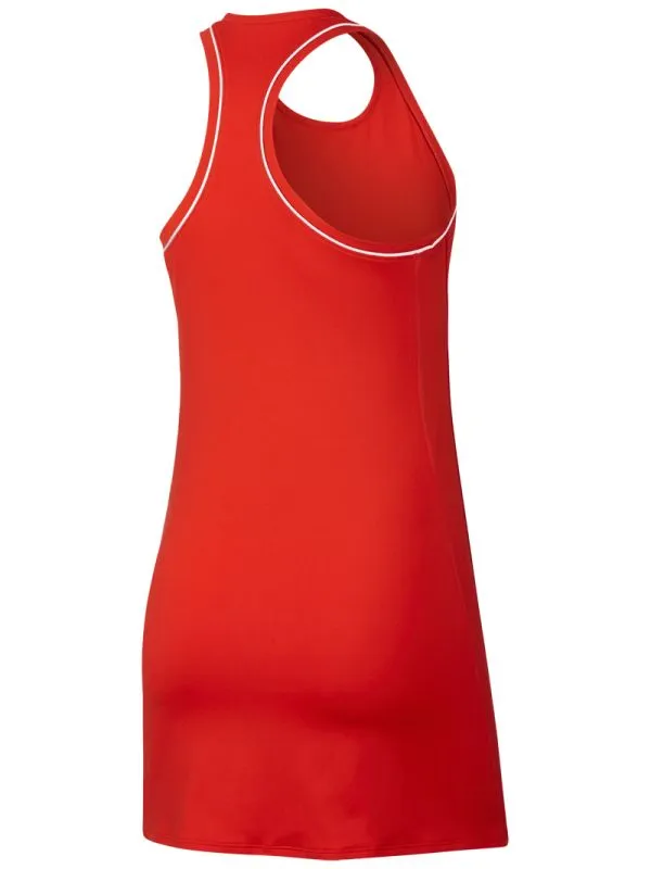 Nike Court Dry Dress - habanero red/white