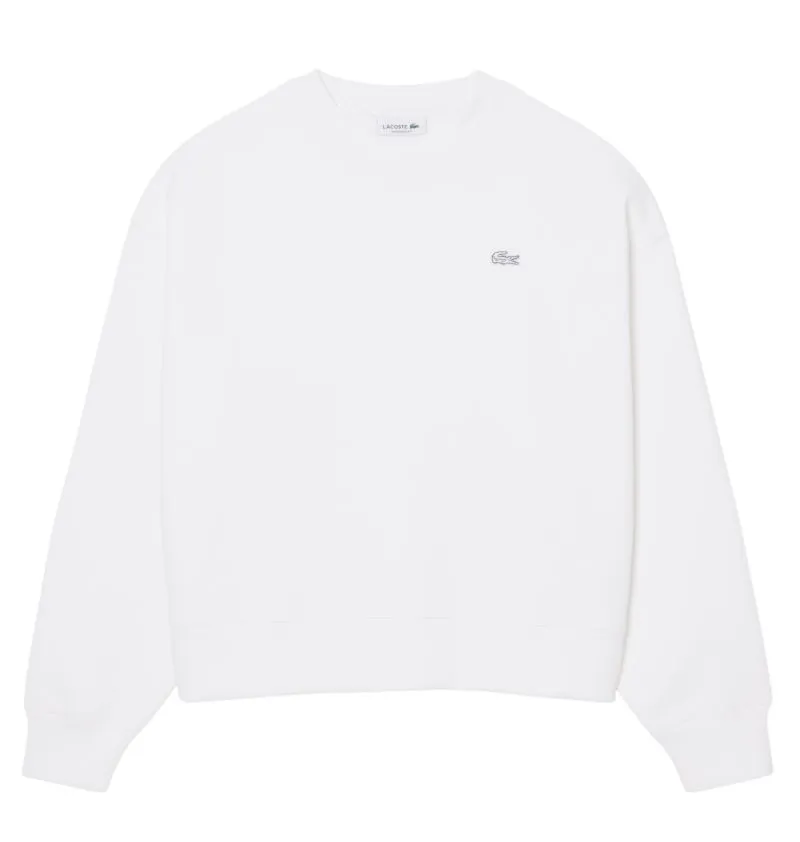 Lacoste Oversized Double Face Jersey - white Lacoste Oversized Double Face Jersey - white