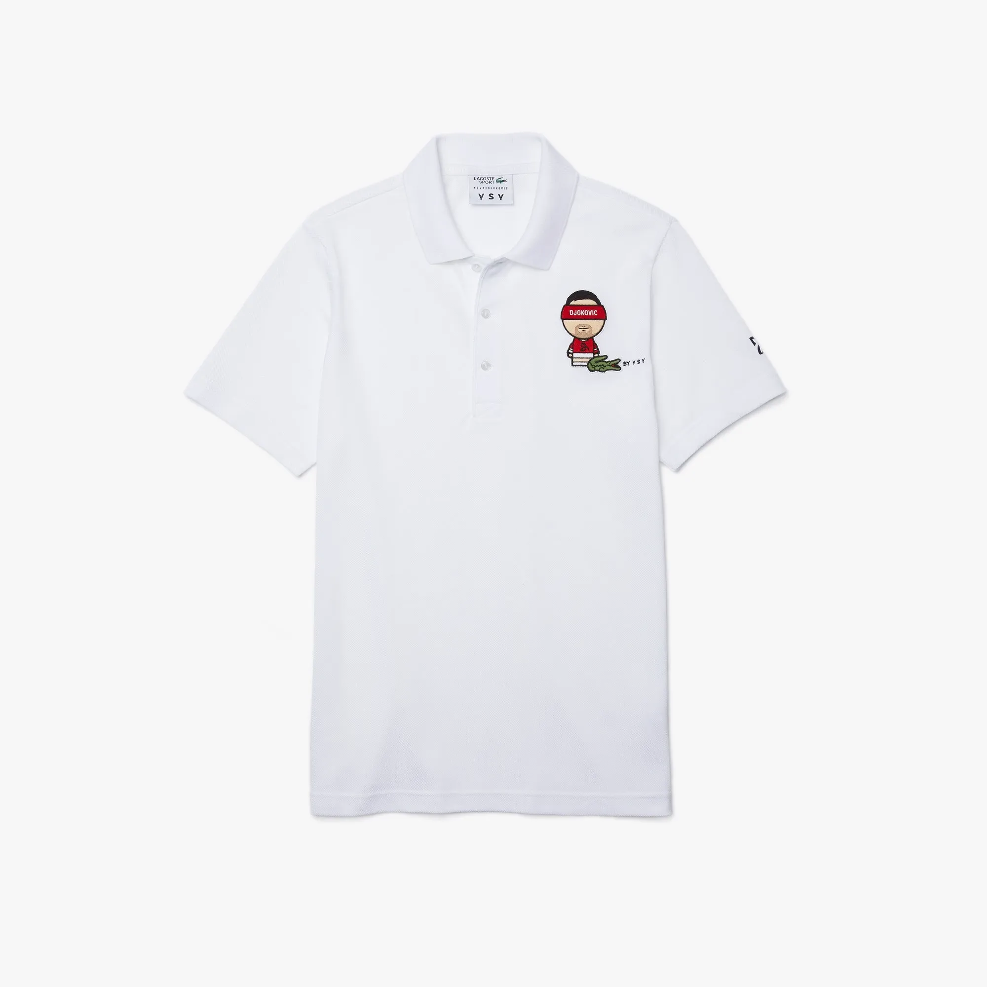 lacoste-men-s-sport-collab-youssef-sy-cotton-pique-polo-shirt-white-4 Lacoste Men's SPORT Collab Youssef SY Cotton Piqué Polo Shirt - white