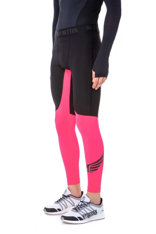 Hydrogen Wing Skull Leggings Man - fluo fuchsia