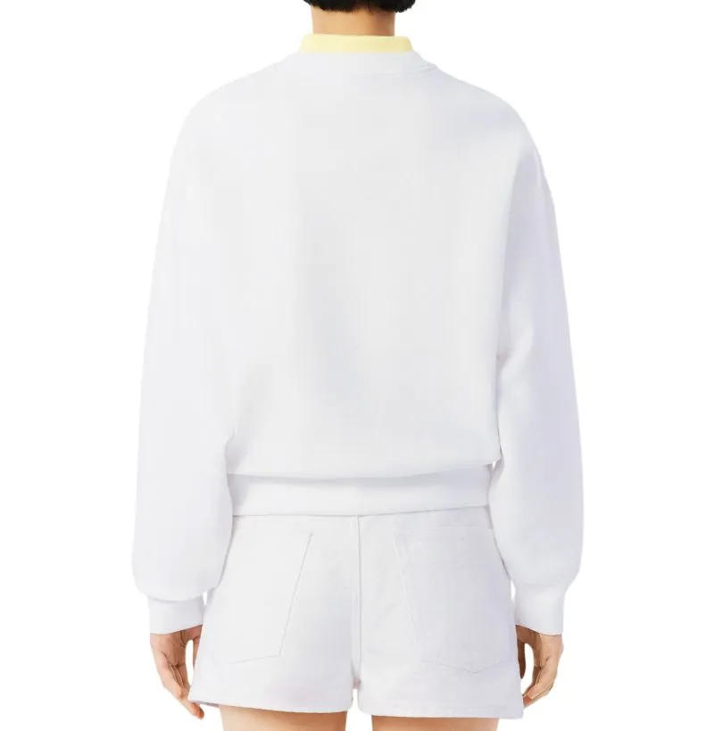 Lacoste Oversized Double Face Jersey - white