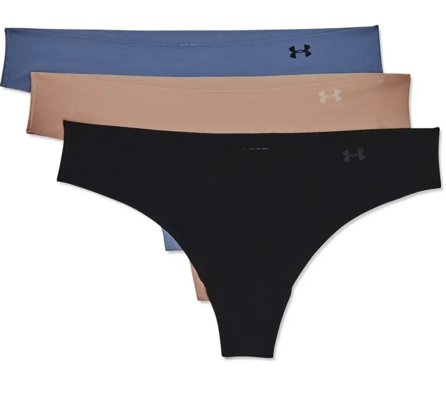Under Armour PS Thong 3Pack Print - black/brown/grey