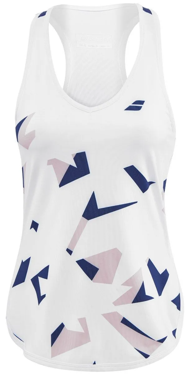 Babolat Compete Tank Top Women - white/estate blue