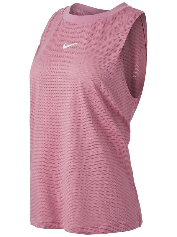 Nike Court Dri-Fit Advantage Tank W - elemental pink/elemental pink/white