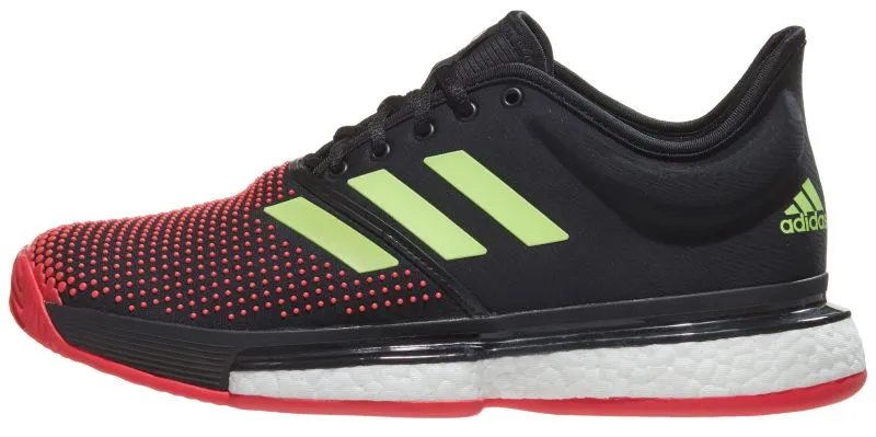 Adidas SoleCourt Boost M - core black/hi-res yellow/shock red