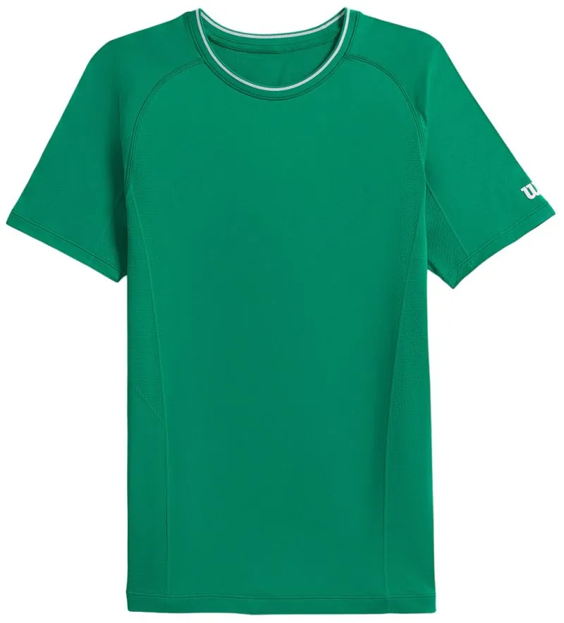 Men's T-shirt Wilson Team Seamless Crew T-Shirt - courtside green - Green