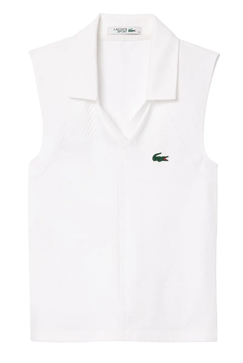 Lacoste Women's Sleeveless Stretch Knit Tennis Lacoste Women's Sleeveless Stretch Knit Tennis