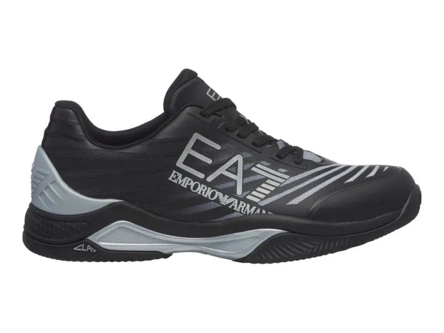 EA7 Unisex Woven Sneaker - black/silver