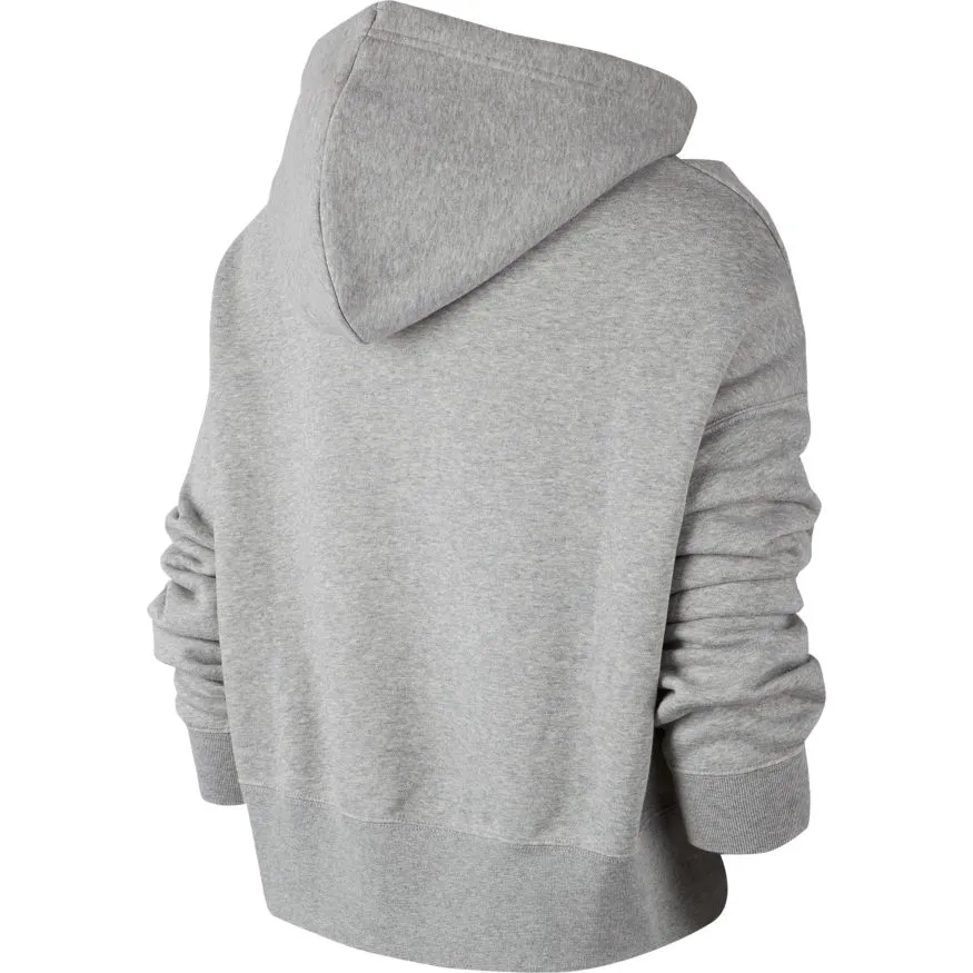 nike-swoosh-fz-fleece-hoodie-w-dark-grey-heather-white-2 Nike Swoosh FZ Fleece Hoodie W - dark grey heather/white