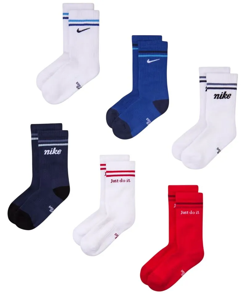 Nike Kids Everyday Cushioned Crew 6P - multicolor Nike Kids Everyday Cushioned Crew 6P - multicolor