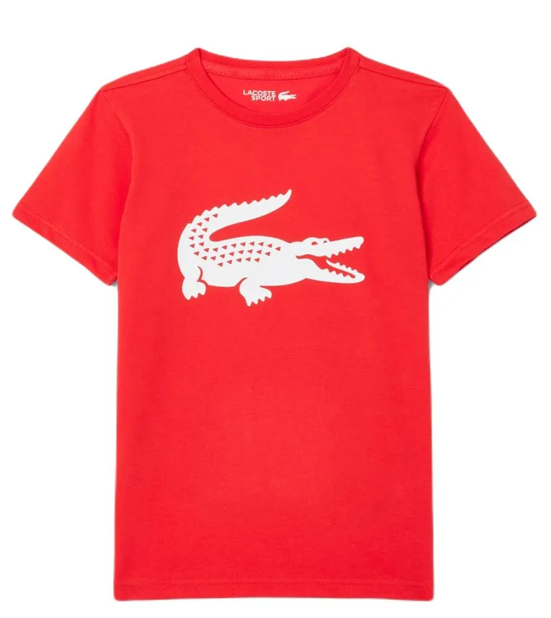 TJ2910_A3F_24 Lacoste Boys SPORT Tennis Technical Jersey Oversized Croc