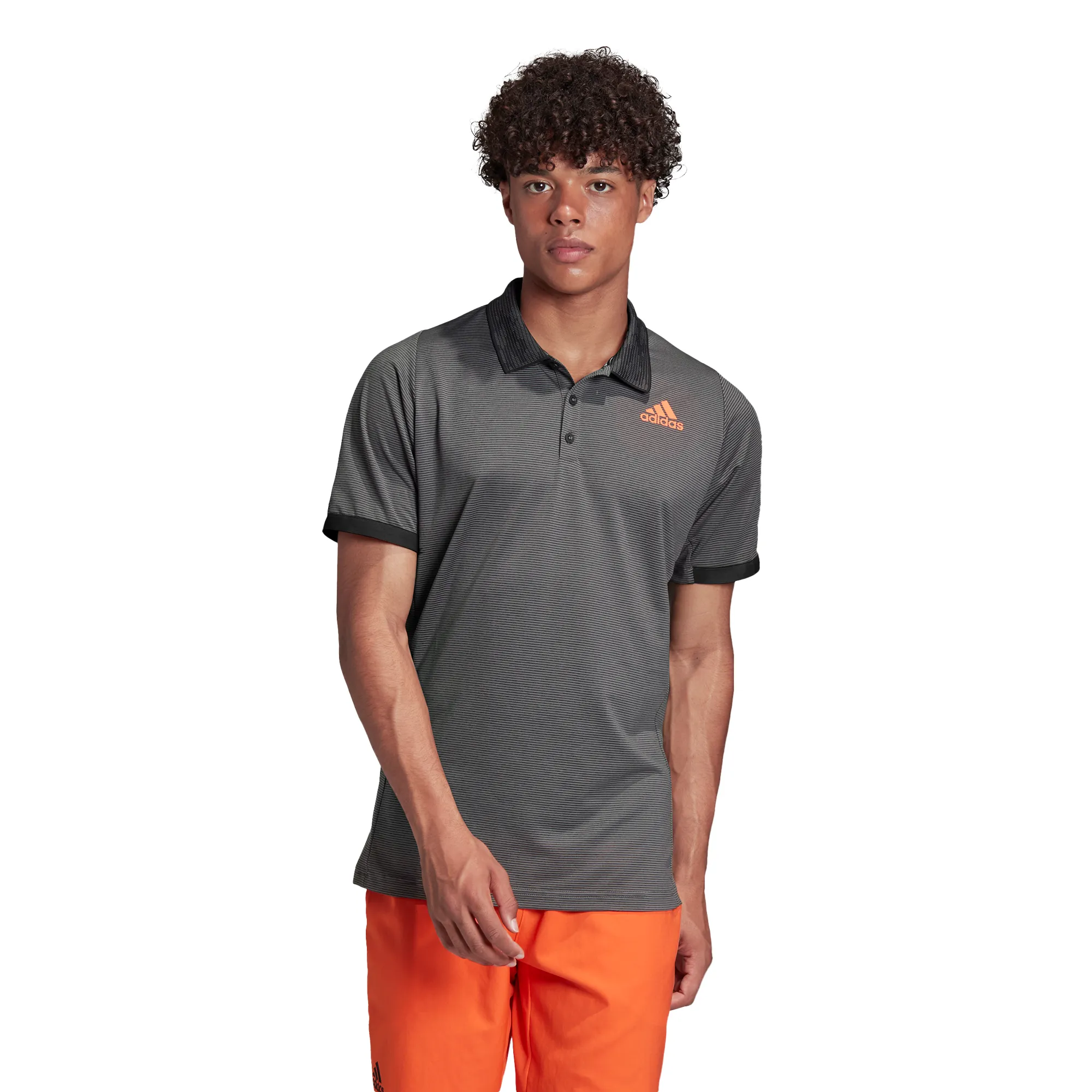 adidas-m-freelift-polo-primeblue-grey-six-true-orange-6 Adidas M Freelift Polo Primeblue - grey six/true orange