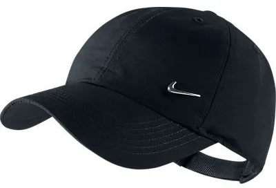 Nike Heritage 86 Metal Swoosh YTH - black/metallic silver
