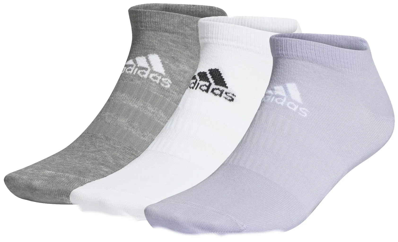 Adidas Light Low-Cut Socks 3P - purple tint/medium grey/white