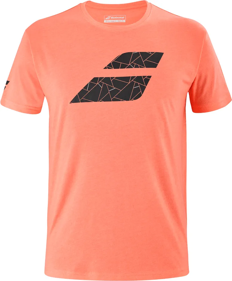 Babolat Exercise Big Flag Tee Men - living coral heather