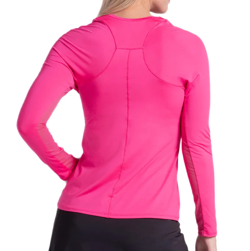 Lucky in Love Breeze Long Sleeve - shocking pink