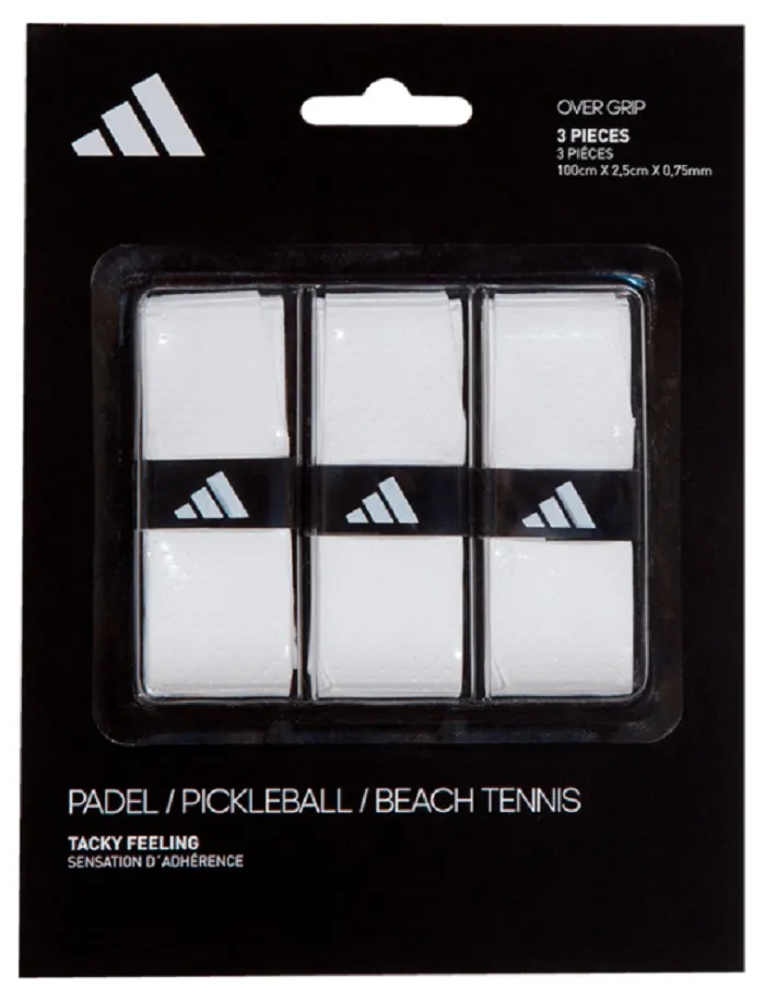 Adidas Padel Overgrip Tacky Feeling 3P - white Adidas Padel Overgrip Tacky Feeling 3P - white