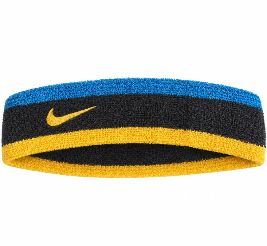 Nike Swoosh Headband - black/green abyss/university gold Nike Swoosh Headband - black/green abyss/university gold