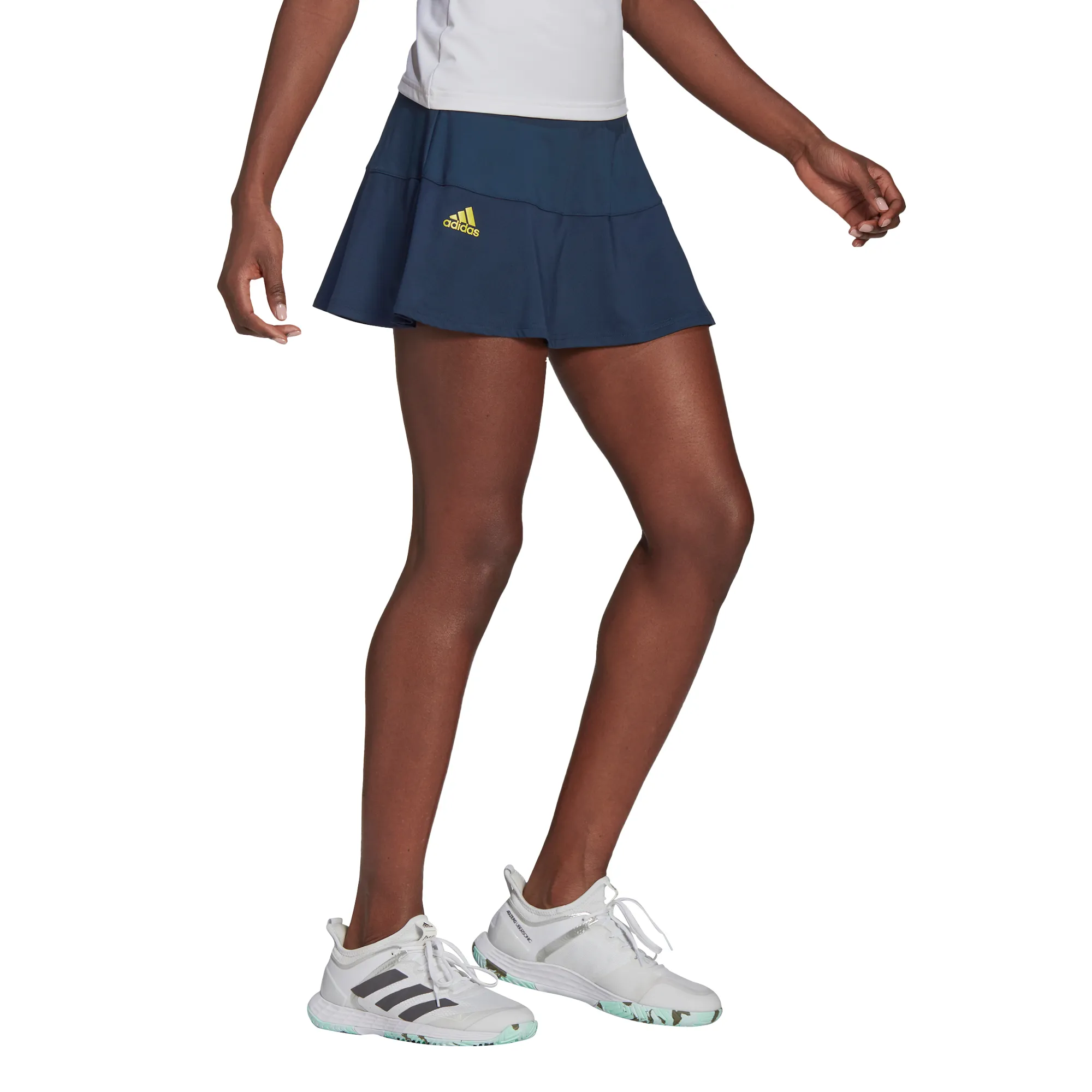 Adidas T Match Skirt W - crew navy/acid yellow