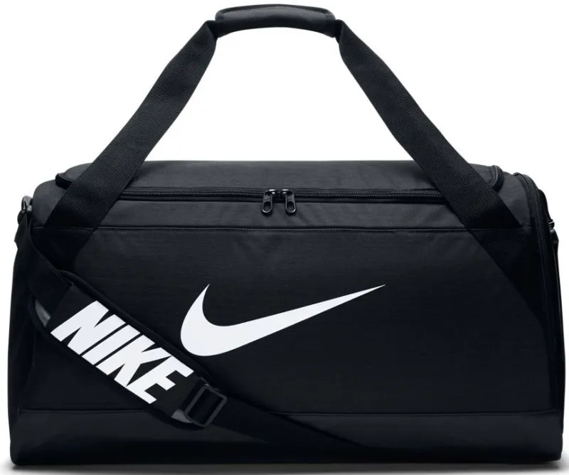 Nike Brasilia Medium Duffel - black/black/white