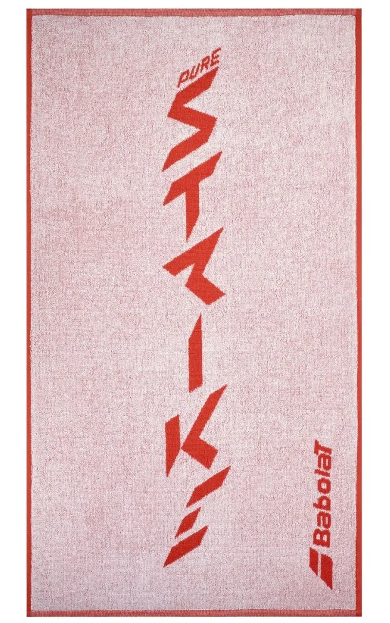 Babolat Medium Towel - white/strike red