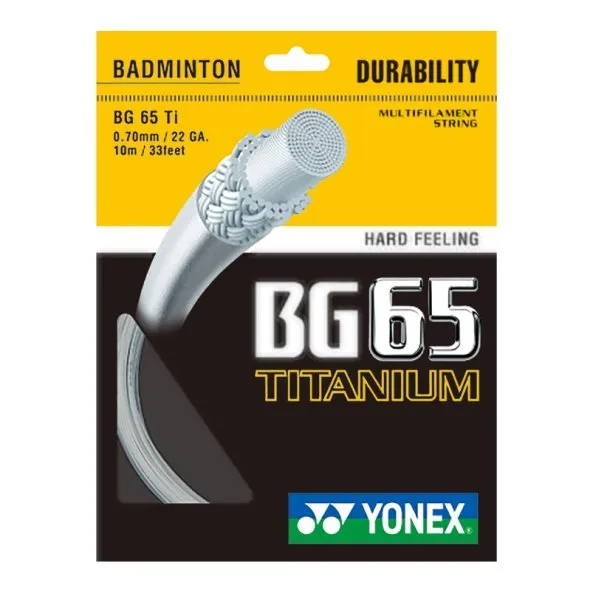 69595tSTOy8UpS Yonex BG 65 Titanium (10 m) - white