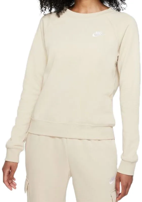 Nike Essential Crew Fleece W - rattan/white