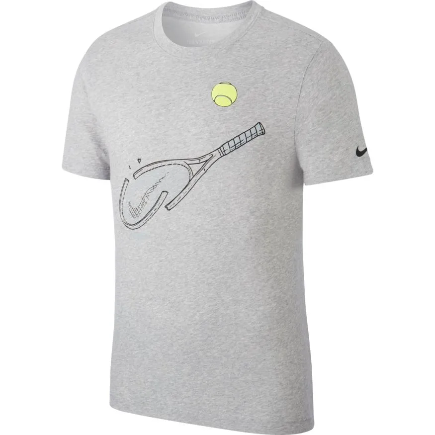 nike-court-tee-dfct-racquet-gfx-dark-grey-heather-1 Nike Court Tee DFCT Racquet GFX - dark grey heather