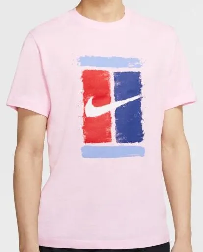 Nike Court M Tee Court - pink foam