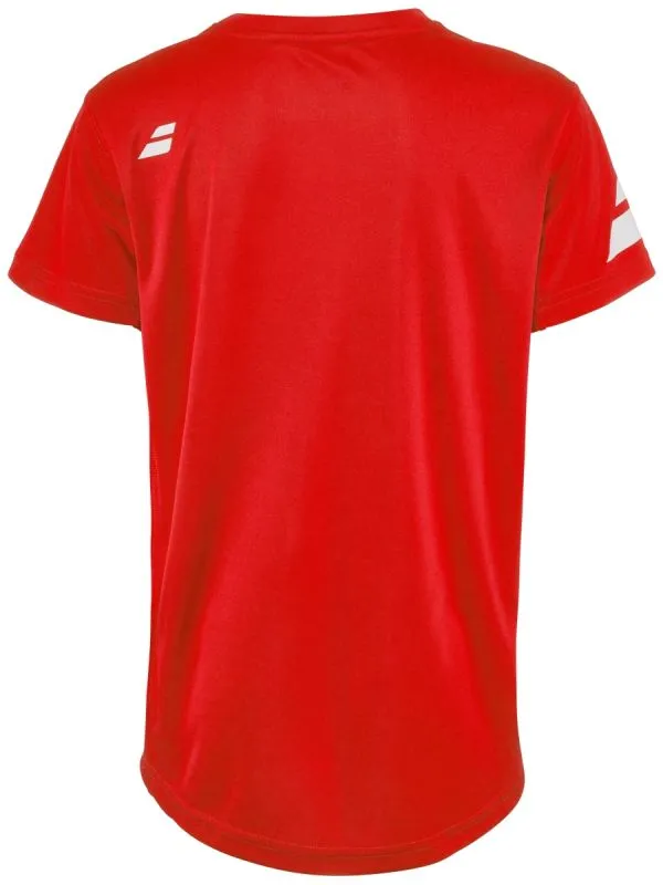 Babolat Core Flag Club Tee Boy - fiery red