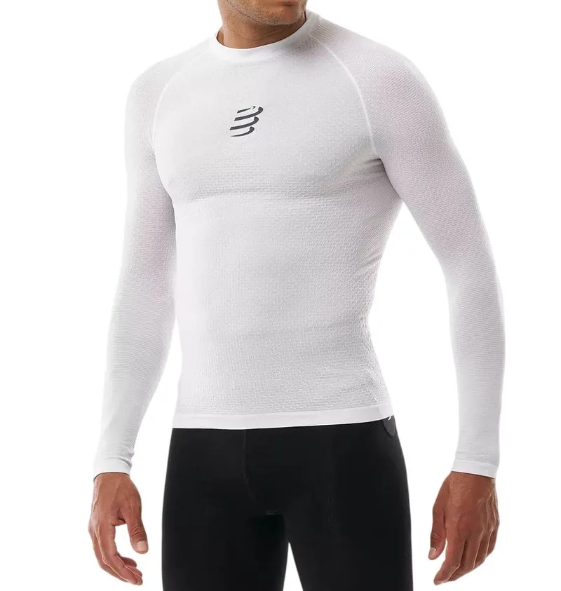 Compressport 3D Thermo Ultralight Long Sleeve - white Compressport 3D Thermo Ultralight Long Sleeve - white