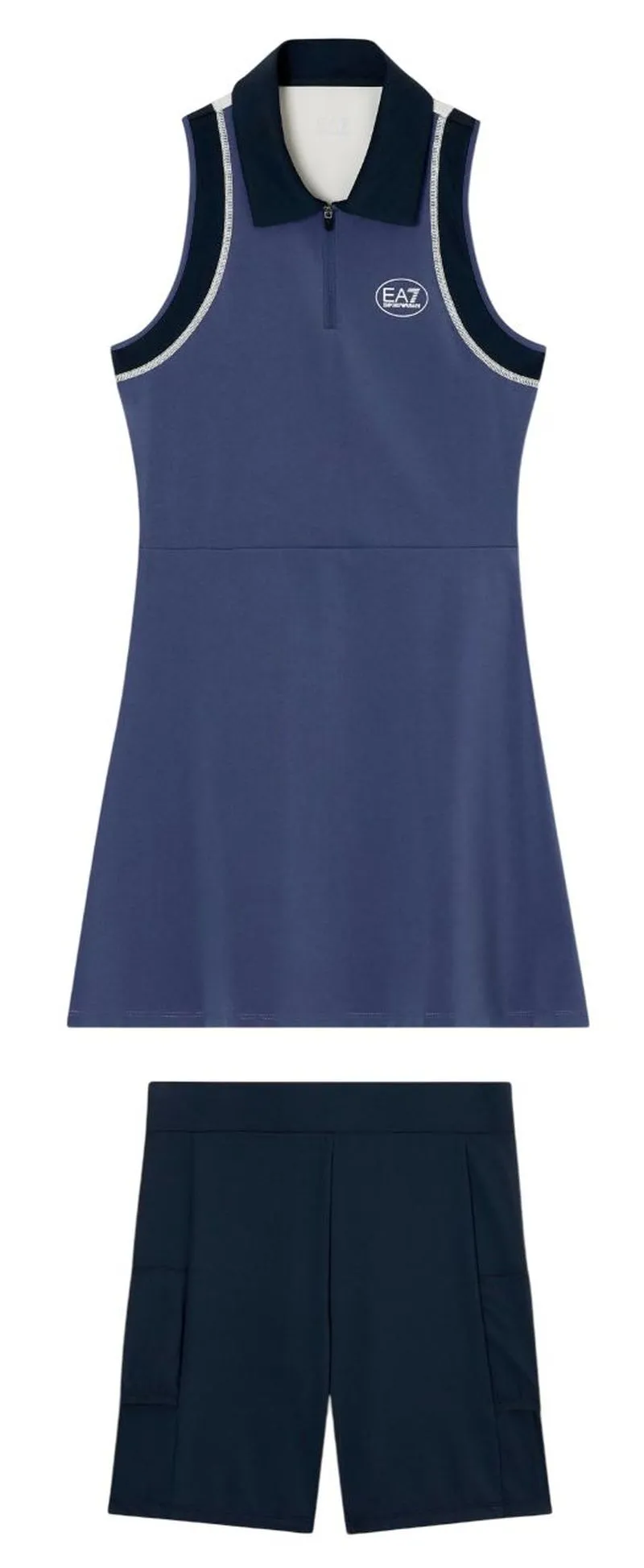 EA7 Tennis Pro Freestyle Polo - armani blue/deep cobalt 