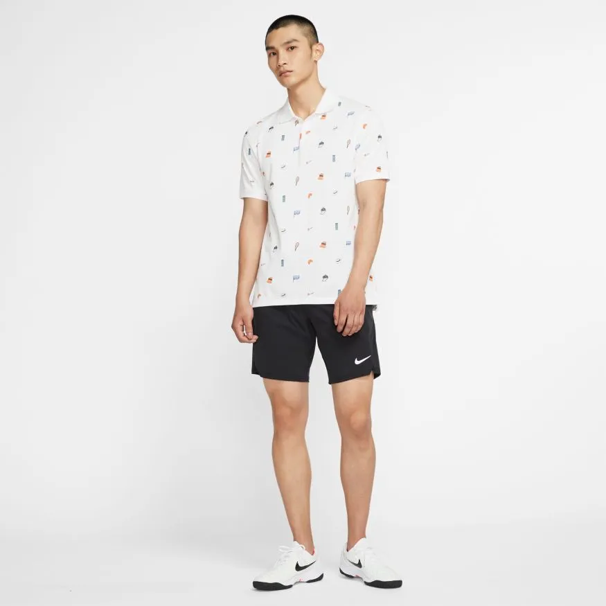 Nike Court Polo Veener Slim - white