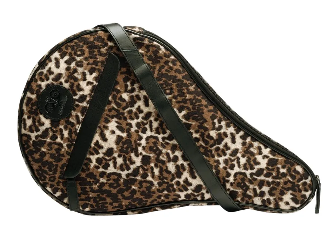 Hildebrand Padel Racket Canvas Case - leopard Hildebrand Padel Racket Canvas Case - leopard