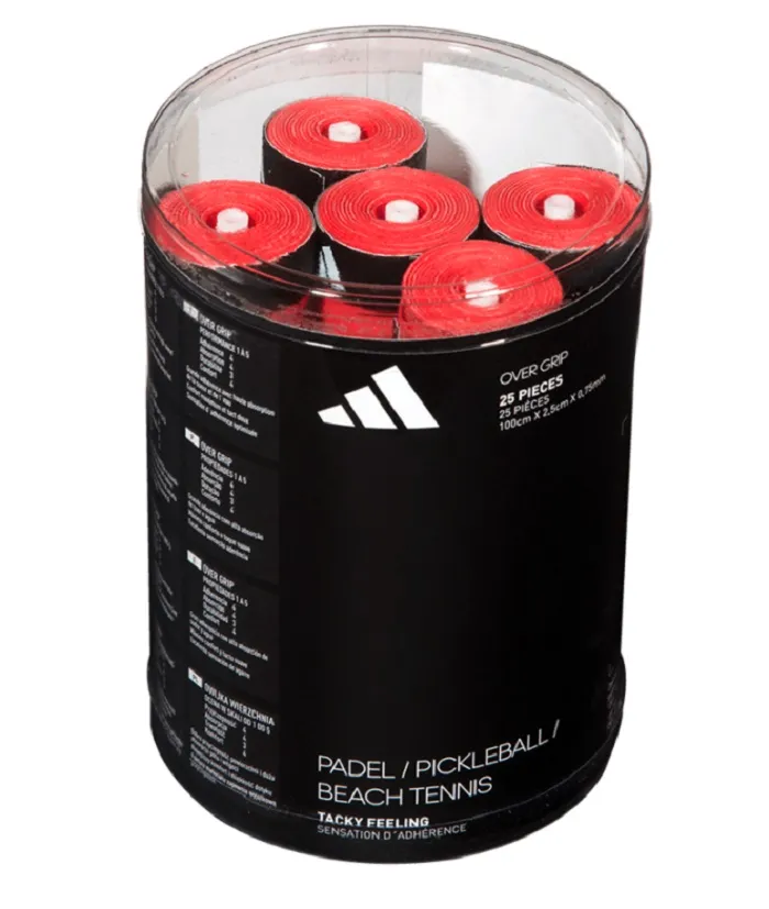 adidas-box-of-padel-overgrip-25-units-white-black-and-red