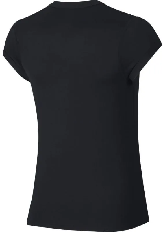 Nike Court Dry Top SS W - black/white