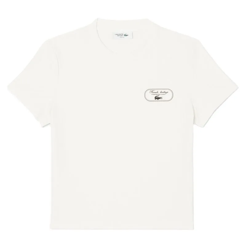Lacoste Ultra Dry Tennis Heritage Badge - white