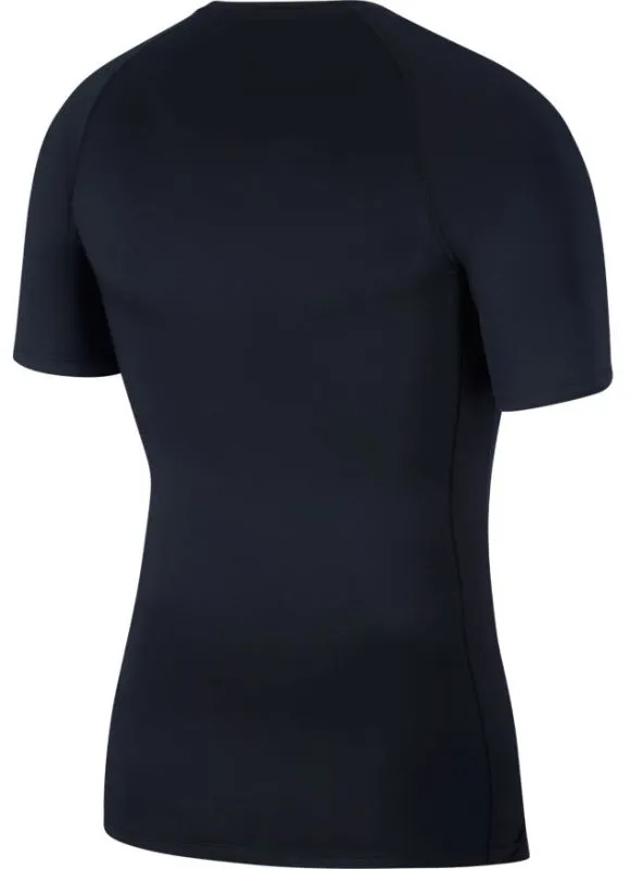 Nike Pro Top SS Tight - black/white