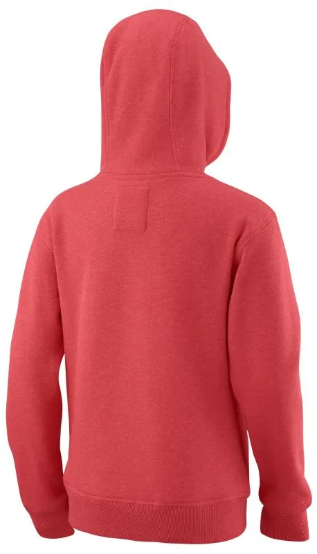 Wilson Script Cotton PO Hoody - fiery coral/blue curacao