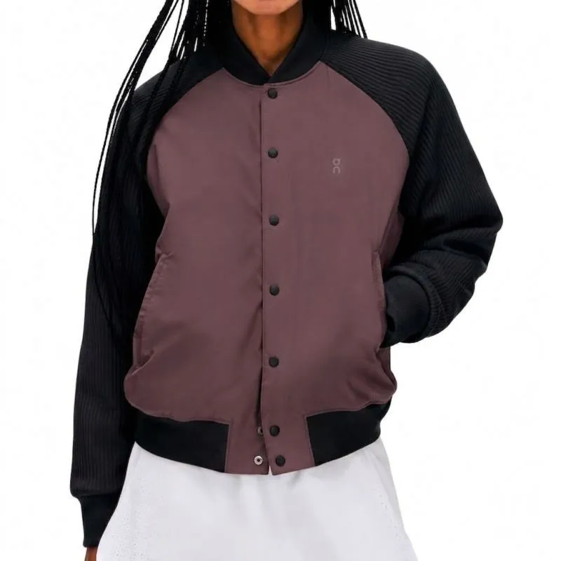 On Courtside Bomber - mulberry/black On Courtside Bomber - mulberry/black