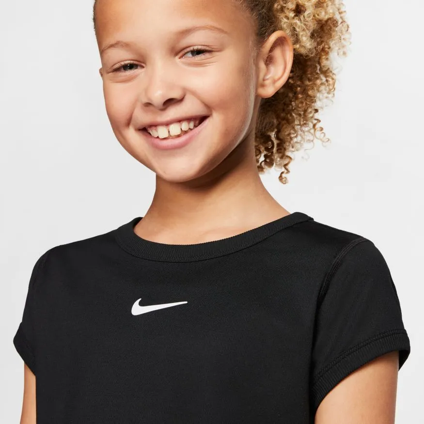 Nike Court G Dry Top SS - black/white