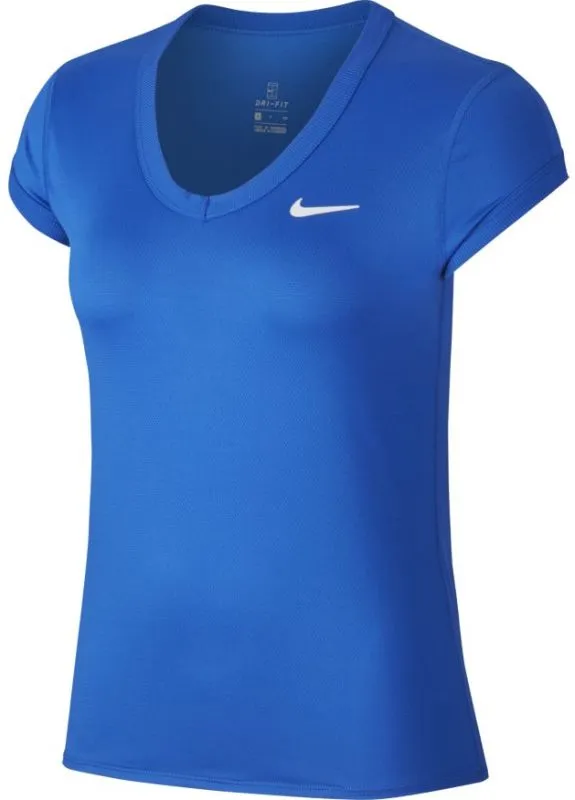 Nike Court Dry Top SS W - game royal/white