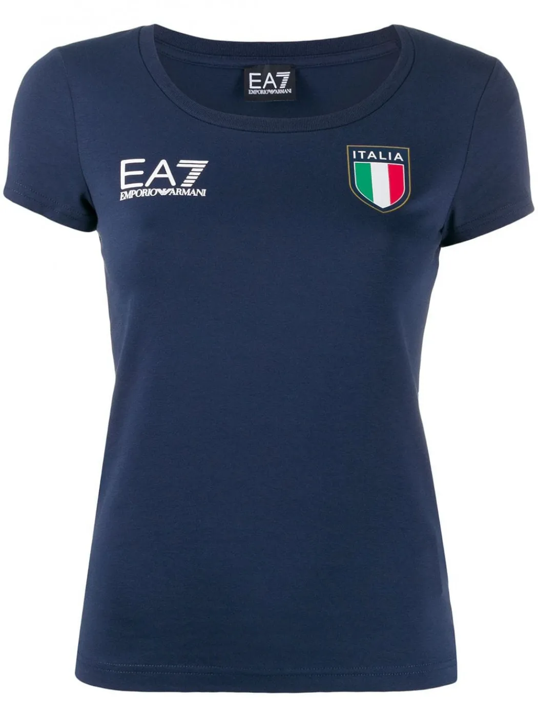 EA7 Women Jersey T-Shirt - navy blue