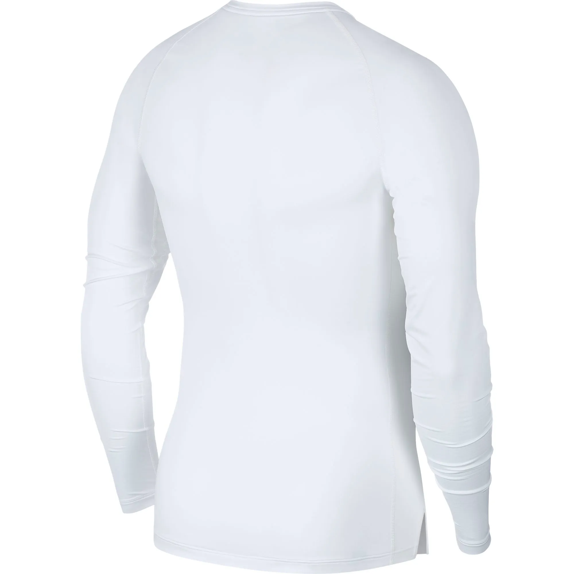 Nike Pro Top LS Tight - white/black