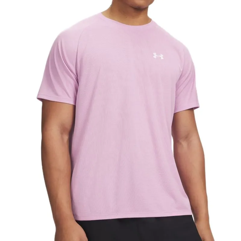 Under Armour Tech Textured Short Sleeve - pink Under Armour Tech Textured Short Sleeve - pink