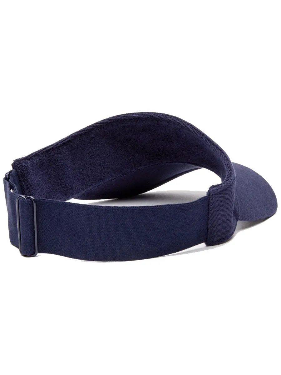 Lacoste Men's SPORT Piqué And Fleece Tennis Visor - navy