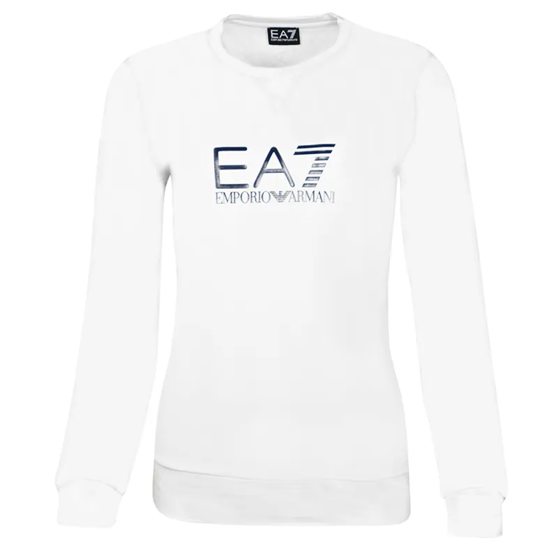 EA7 Woman Jersey Sweatshirt - white EA7 Woman Jersey Sweatshirt - white