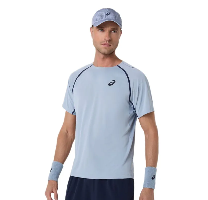 Asics Match Short Sleeve - grey blue Asics Match Short Sleeve - grey blue