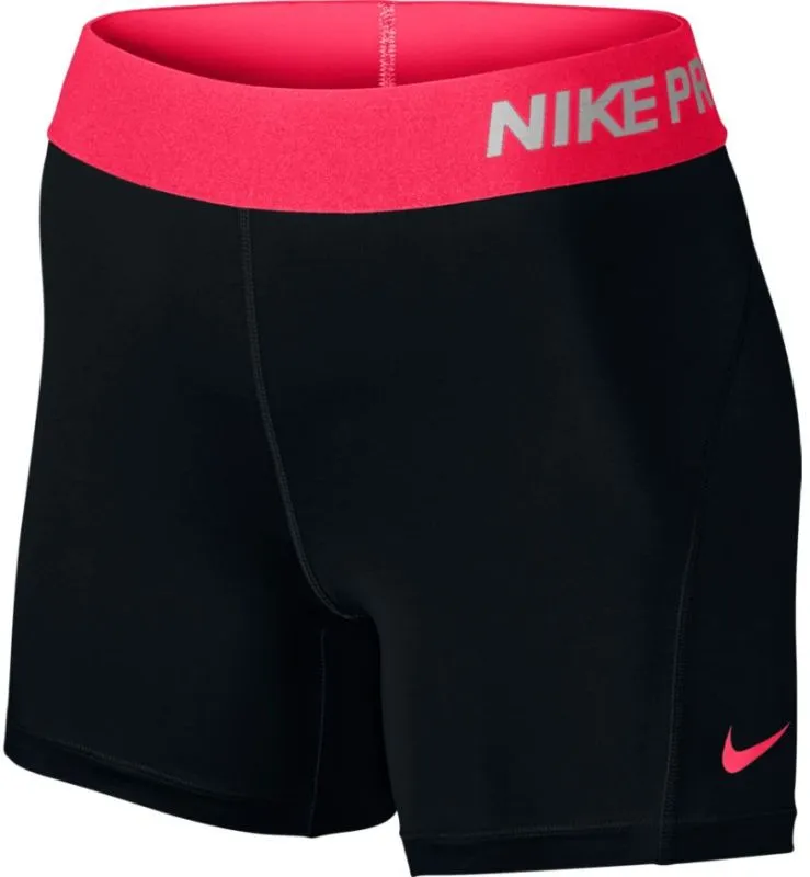 Nike Pro Womens 5" Training Shorts - black/racer pink/racer pink Nike Pro Womens 5" Training Shorts - black/racer pink/racer pink
