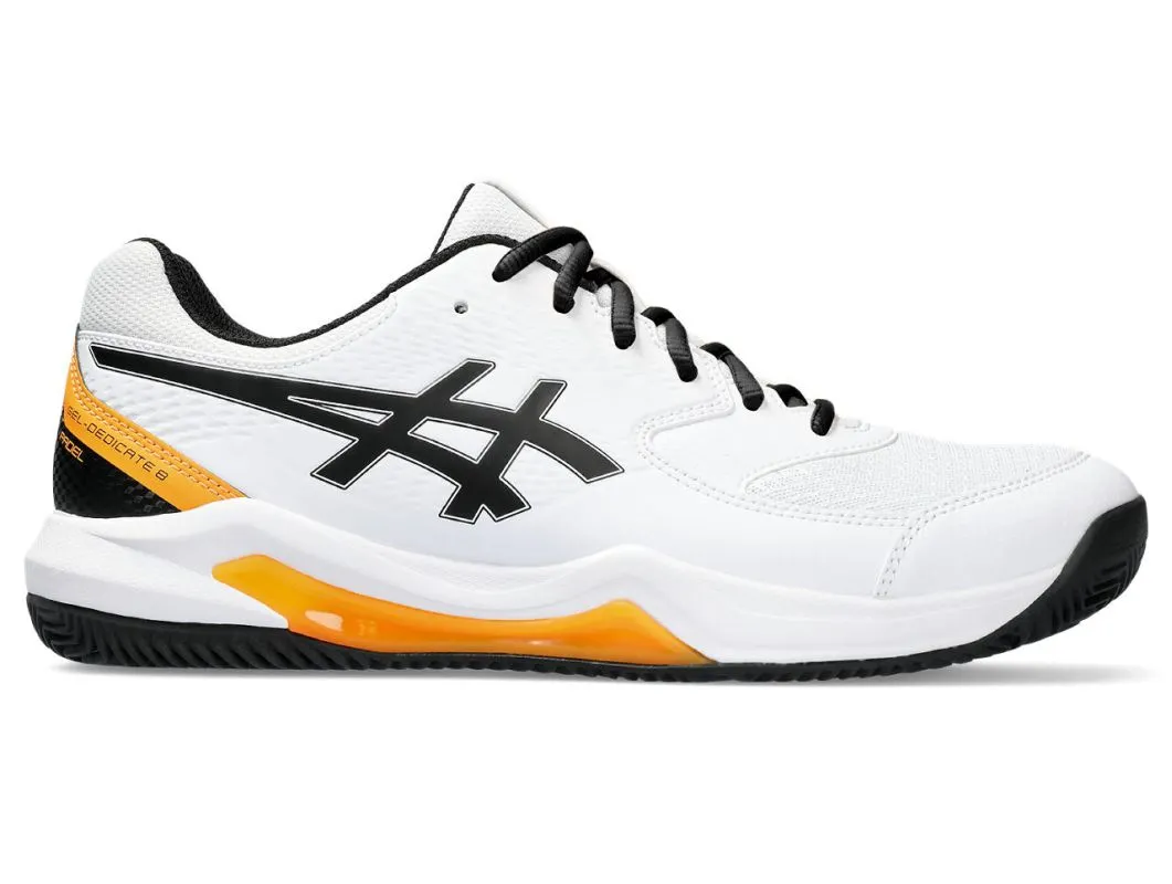 Asics Gel-Dedicate 8 Padel - white/orange pop